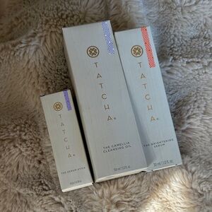 Tatcha Bundle: Brightening Serum, Cleansing Oil, Serum Stick $188 Value